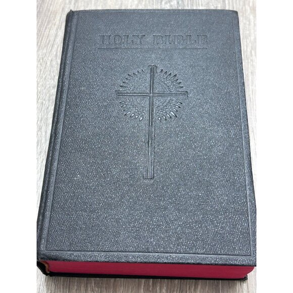 Catholic Edition Holy Bible 1957 Douay Version & Confraternity Emboss Cover - Picture 1 of 9
